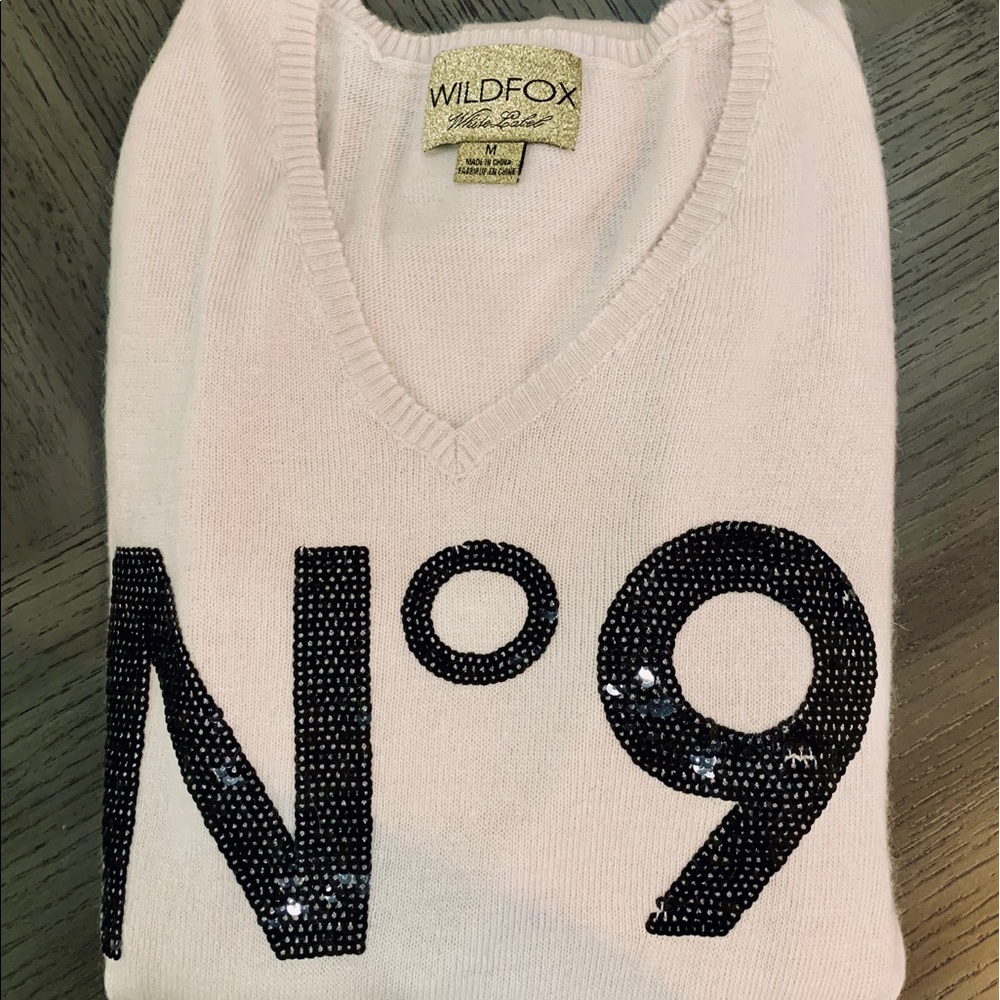 WILDFOX White Label- Gray No. 9 Sweater Size M